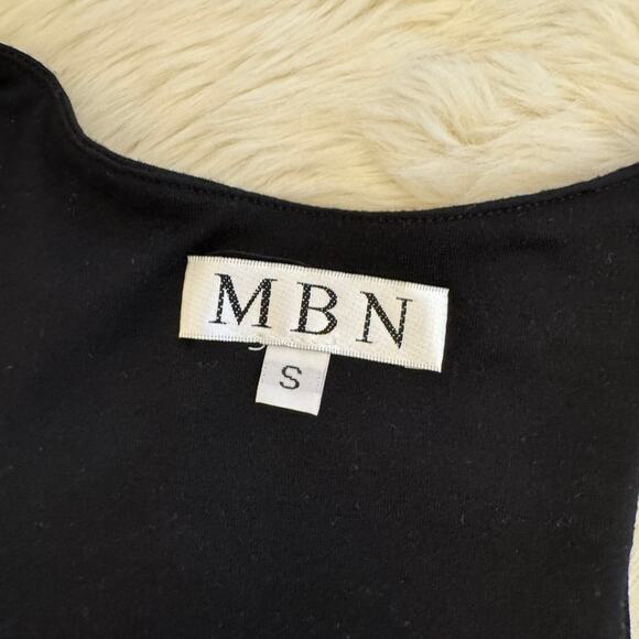 MBN Maria Bianca Nero Striped Sleeveless Bodycon Dress Small Racerback - Picture 3 of 8